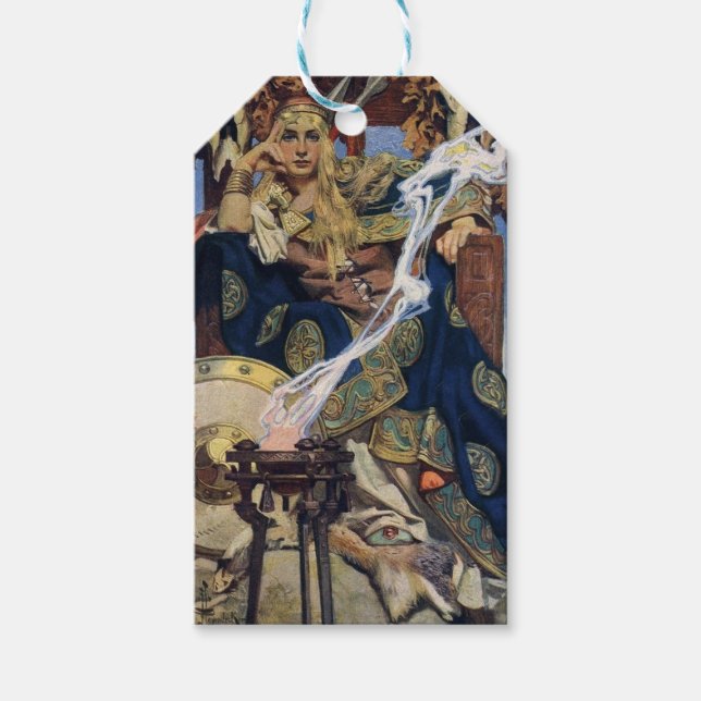 Etiqueta Para Presente Rainha Maeve Warrior Princesa Fantasy Art (Frente)