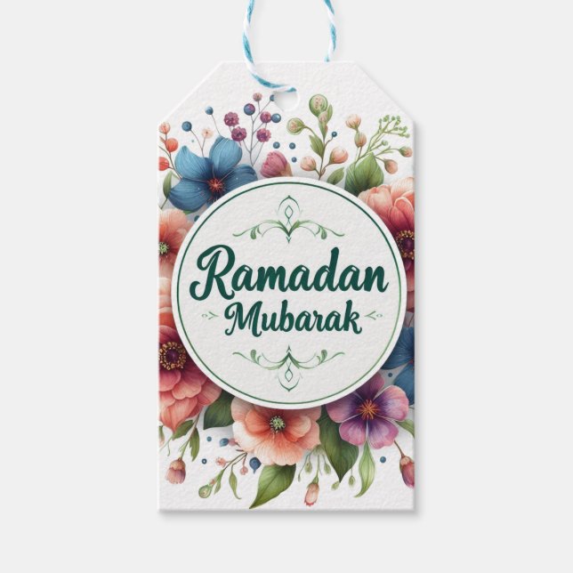 Etiqueta Para Presente Ramadan Mubarak (Frente)