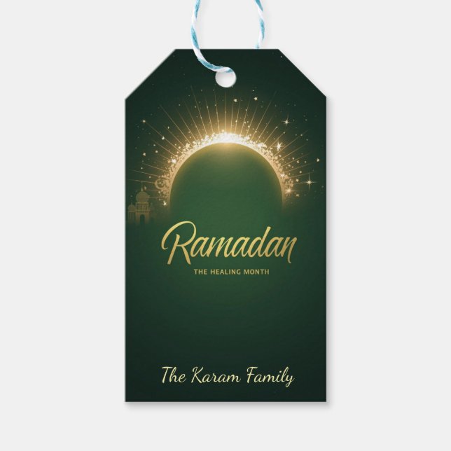 Etiqueta Para Presente Ramdan Kareem Holiday  Card (Frente)