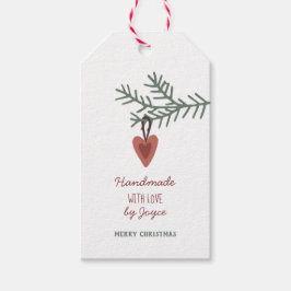 Etiqueta Para Presente Ramo Pine + Ornament - Fita à mão com amor