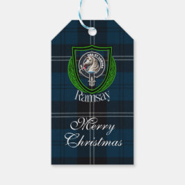Etiqueta Para Presente Ramsay Scottish Clan Tartan & Crest