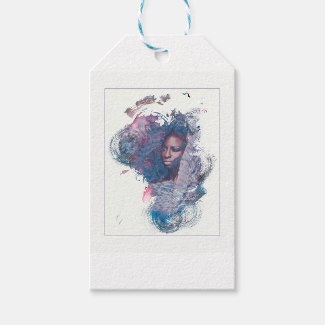 Etiqueta Para Presente Rapariga da África (Frente)