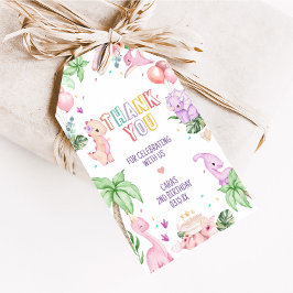 Etiqueta Para Presente Rapariga Safari Dinossauro Festa de aniversário Fa