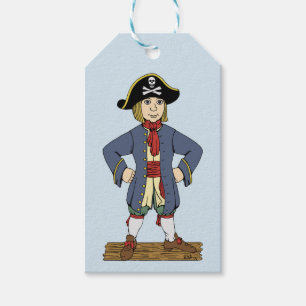 Etiqueta Para Presente Rapaz bonito do pirata