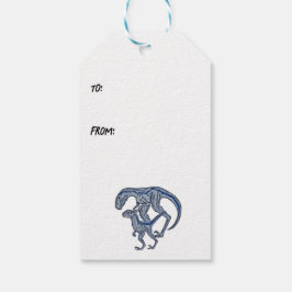 Etiqueta Para Presente Raptor dinosaur infant newborn boy girl