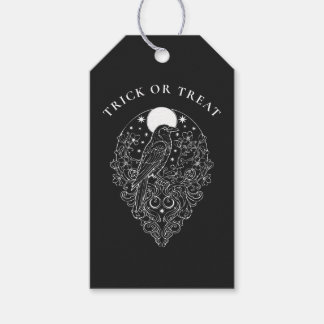 Etiqueta Para Presente Raven Celestial Halloween Doce ou Travessura