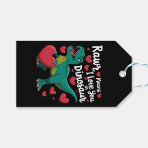 Etiqueta Para Presente Rawr Quer Dizer Que Te Amo Em Namorados De Dinossa