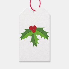 Etiqueta Para Presente Red Berry Holly