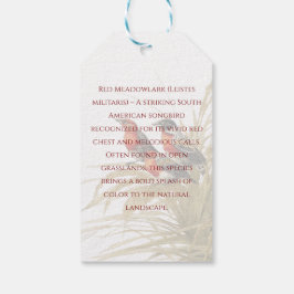 Etiqueta Para Presente Red Meadowlark