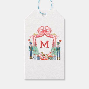 Etiqueta Para Presente Red Nutcracker Grandmillennial Personalizado