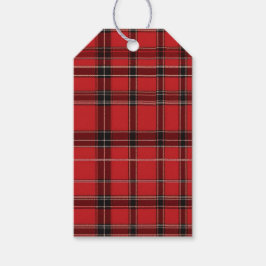 Etiqueta Para Presente Red Scottish Tartan Wedding Favor