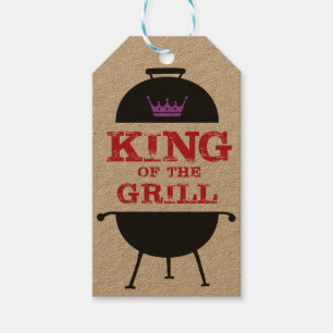 Etiqueta Para Presente Rei Grade, vermelho roxo preto da coroa