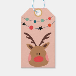 Etiqueta Para Presente Reindeer