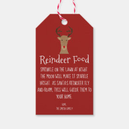 Etiqueta Para Presente Reindeer Comida