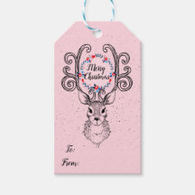 Reindeer E Antlers Felizes Feriado De Natal