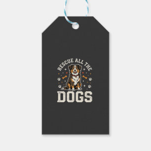 Etiqueta Para Presente Resgate Todos Os Cães Vintage Cão