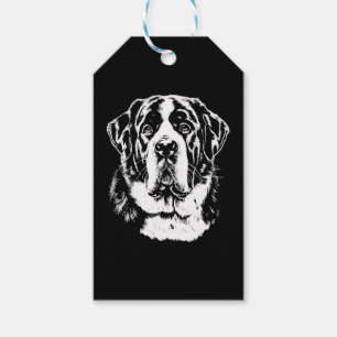 Etiqueta Para Presente Retrato de São Bernardo Roupas Minimalistas