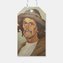 Etiqueta Para Presente Retrato de um camponês (por Ipolit Strâmbu)