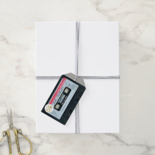 Etiqueta Para Presente Retro C Audiotape 55.º aniversário Obrigado Etiq