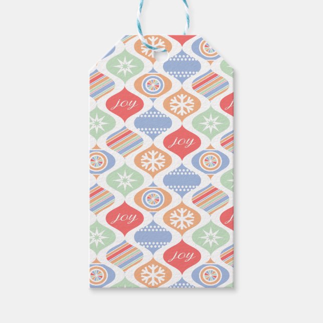 Etiqueta Para Presente Retro Cheer (Frente)