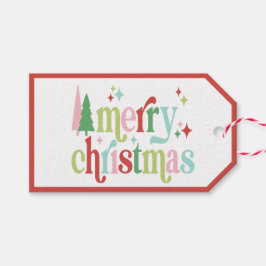 Etiqueta Para Presente Retro Pastel Natal | Feliz Natal