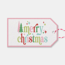 Etiqueta Para Presente Retro Pastel Natal | Feliz Natal