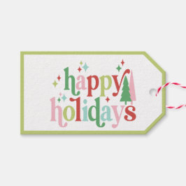 Etiqueta Para Presente Retro Pastel Natal | Feriados felizes