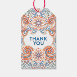 Etiqueta Para Presente Retro style Thank You