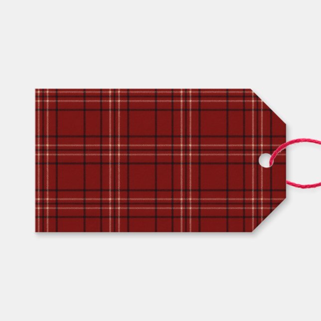 Etiqueta Para Presente Rich Tartan (Frente (horizontal))