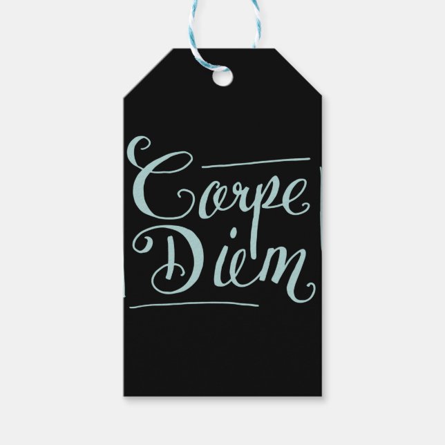 Etiqueta Para Presente Rico Carpe Diem (Frente)