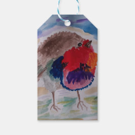 Etiqueta Para Presente Robin Natal