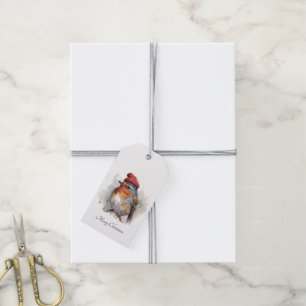 Etiqueta Para Presente Robin Winter Delight, personalizado