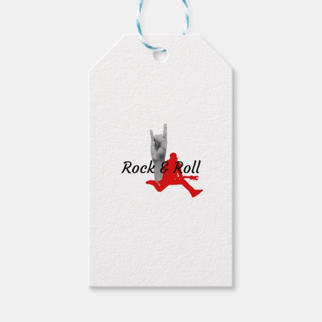 Etiqueta Para Presente Rock And Roll (Frente)