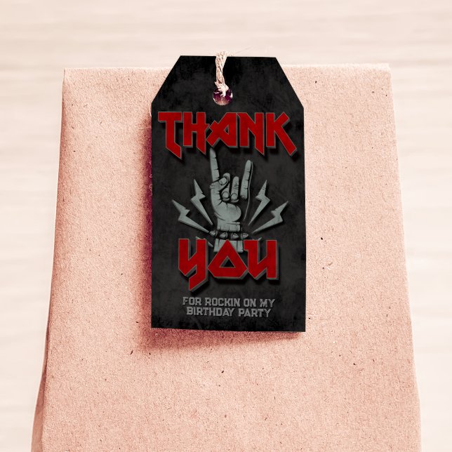 Etiqueta Para Presente Rock and Roll - Temas Rock (Criador carregado)