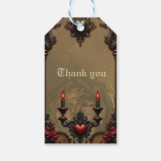 Etiqueta Para Presente Romance Gótico: Paixão Oculta. (Frente)