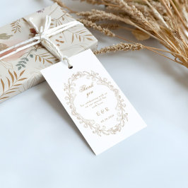 Etiqueta Para Presente Romantic Baroque Ornate Frame Wedding