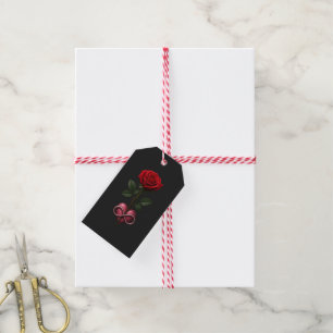Etiqueta Para Presente Rosa de Amor Infinito