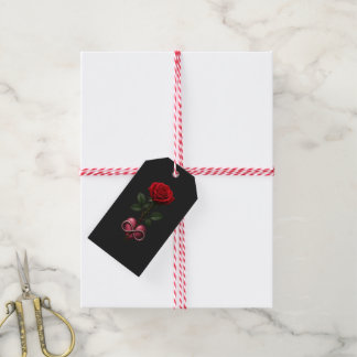 Etiqueta Para Presente Rosa de Amor Infinito