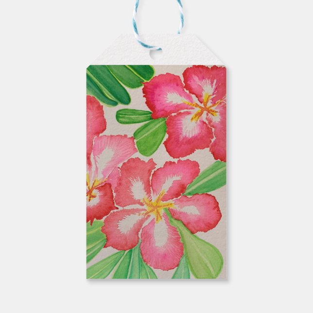 Etiqueta Para Presente Rosa do deserto (Verso)