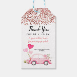 Etiqueta Para Presente Rosa Dourado Unidade por Chá de panela Obrigado Et