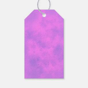 Etiqueta Para Presente Rosa e Roxo - Nuvem de Tempestade