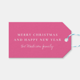 Etiqueta Para Presente Rosa francês simples