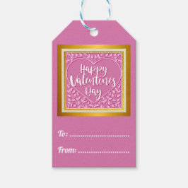 Etiqueta Para Presente Rosa Rosa Rosa Rosa Moderna, Namorados Românticos