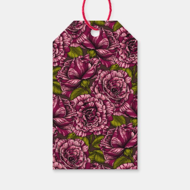 Etiqueta Para Presente Rosas para você (Frente)