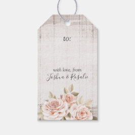 Etiqueta Para Presente Rosas Românticas Rústicas Jardim Casamento Persona