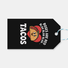 Etiqueta Para Presente Rosas São Vermelhas Blah Tacos Engraçado Dia dos N