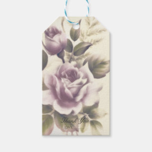 Etiqueta Para Presente Rosas Vintage Antigo Glamour Favor de Festa Person