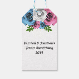 Etiqueta Para Presente Rose Bouquet Gender Reveal