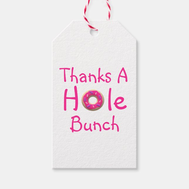Etiqueta Para Presente Rosquinha - Obrigado (Frente)