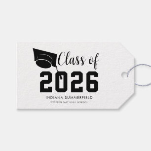 Etiqueta Para Presente Roteiro de Formatura 2026 Simples Grad Personaliza